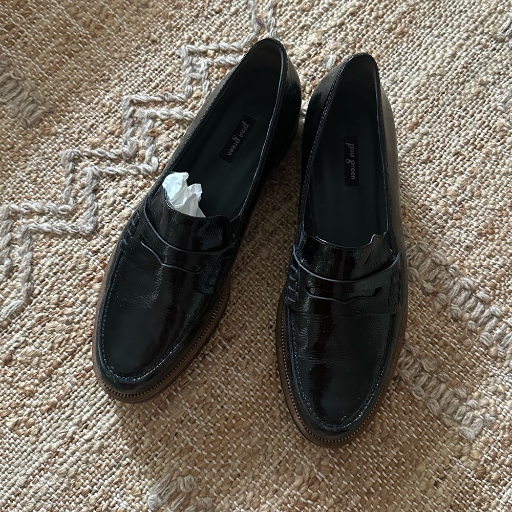 Paul Green Loafer with Zipper Teeth detail 6.5 UK